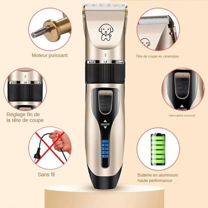 PawGroom Pro – La Tondeuse Sans Stress pour un Toilettage Parfait à Domicile !