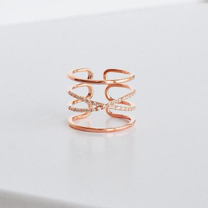 Bague Sia - Or Rose