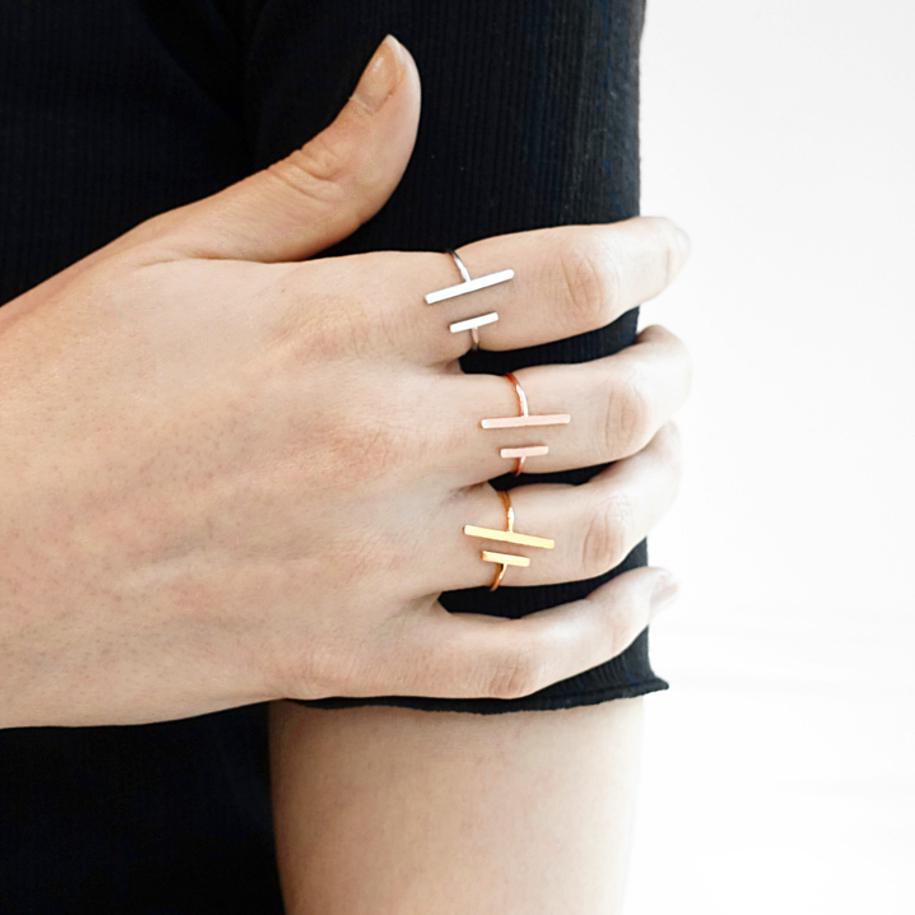 Bague Ana - Or Rose