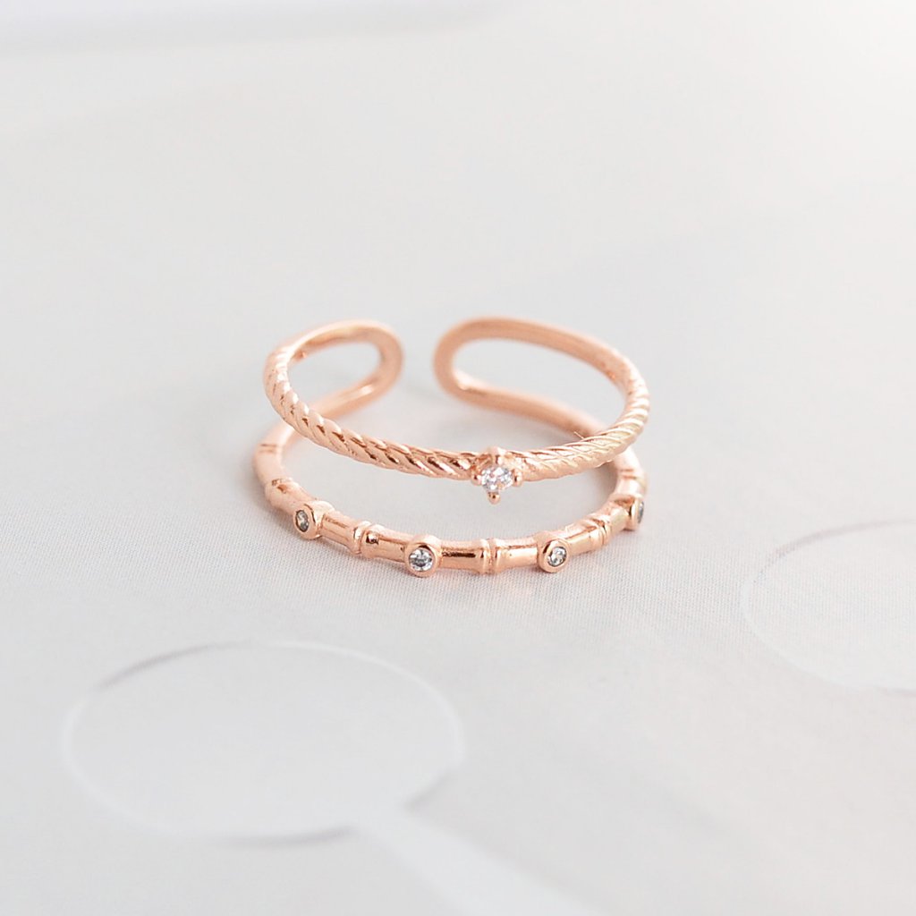 Bague Gemma - Argent 925 - Or Rose
