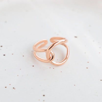 Bague Ova - Argent 925 - Or Rose